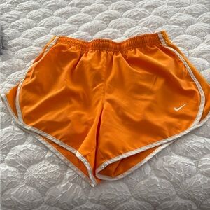 Nike Youth Bright Orange Athletic Shorts. Size M